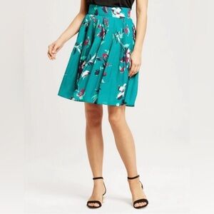 Merona Medium Windward Green Pleated Skirt